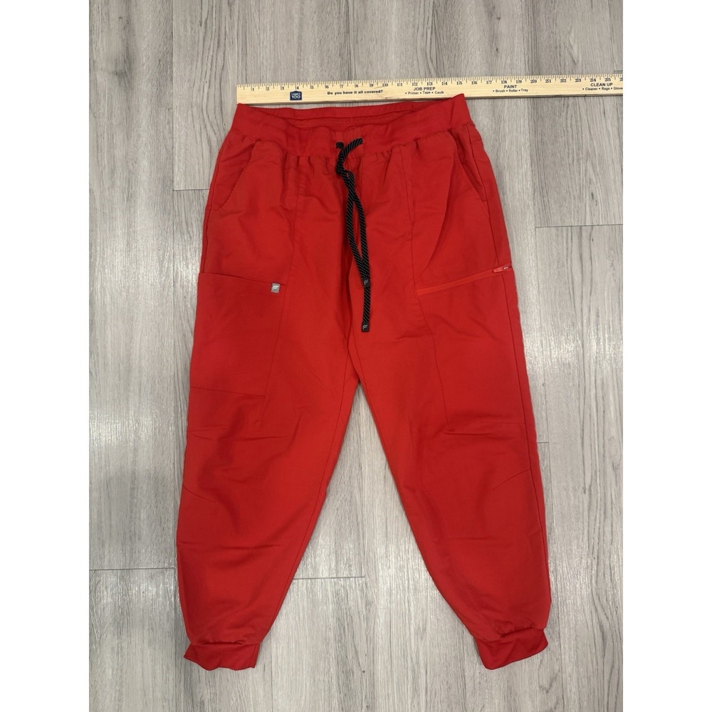 fabletics all shift scrub jogger pants mens xl red